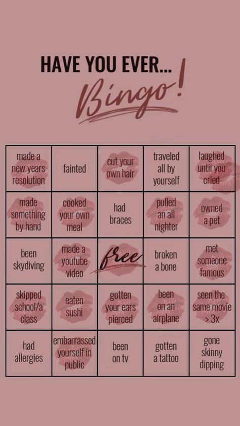 Human Bingo, Volleyball Bag, Truth And Dare, Sleepover Ideas, What Have You Done, Never Have I Ever, Have You Ever, Bingo, Volleyball