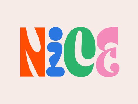 Nice by Rafael Serra on Dribbble S Typography Logo, Typographie Logo, Inspiration Typographie, Typographie Inspiration, Plakat Design, Typography Letters, Design Typography, Typography Inspiration, Typography Fonts