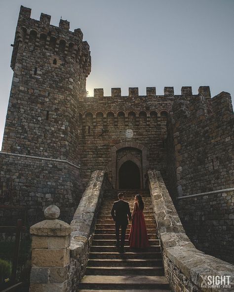 Engagement Session at Castello di Amorosa | XSiGHT Photography | Napa | Calistoga | Sonoma | Sacramento | San Francisco | Winery | Vineyard | Photo Shoot | Castle | Vintage | Romantic | Formal | Dramatic | Ideas | Inspiration Napa Engagement, Castle Photoshoot, Vineyard Engagement Photos, Engagement Photo Shoot Inspiration, Vineyard Engagement, Napa Winery, Shoots Ideas, Castle Photo, California Engagement Photos