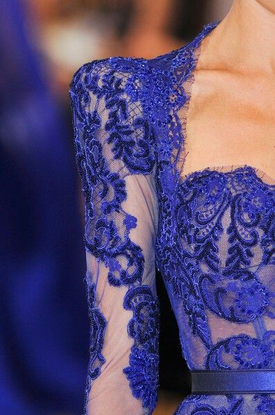 Ellie Saab. Detail Couture, Zuhair Murad Haute Couture, Couture Mode, Zuhair Murad, Gorgeous Gowns, Elie Saab, Beautiful Gowns, Fashion Details, Blue Lace