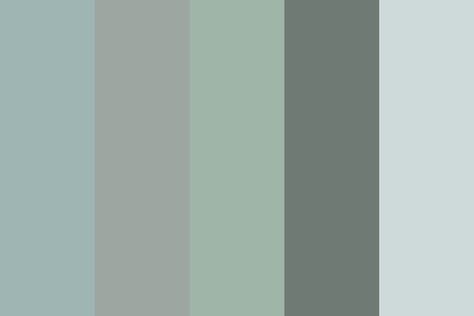 muted green/blue/grey Color Palette Blue Color Pallet, Brown And Blue Living Room, Blue Gray Paint Colors, Room Colours, Colour Pallets, Blue Gray Paint, Branding Inspo, Muted Green, Grey Paint