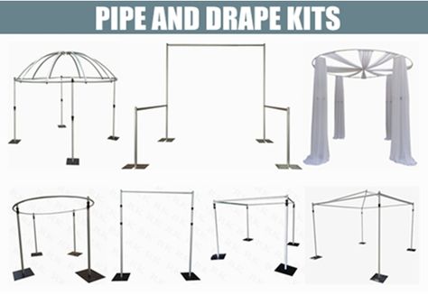 Adjustable pipe and drape kits,event pipe and drape booth wholesale,aluminum pipe and drape package for sale Diy Pipe And Drape, Photo Booth Backdrop Wedding, Pvc Pipe Projects, Diy Wedding Backdrop, Diy Pipe, Backdrop Frame, Pipe And Drape, Wedding Stage Decorations, Diy Backdrop