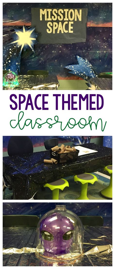 Rocket Ship Classroom Door Space Theme, Aliens Classroom Theme, Space Theme Elementary School, Rocket Classroom Theme, Space Bulletin Boards Elementary, Celestial Classroom Theme, Rocket Ship Bulletin Board, Space Bulletin Board Ideas, Preschool Rocket