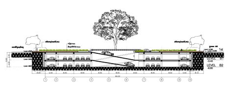 Ocic to Build First Underground Parking Late 2015 - Construction & Property News Underground Parking Plan, Underground Parking Lot, Parking Plan, Public Parking, Apple Park, Underground Parking, مركز ثقافي, Underground Tunnels, Tower Building