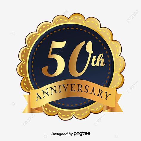 Label Png, Digital Labels, 50th Birthday Decorations, 50 Years Anniversary, Golden Jubilee, Celebration Background, Golden Anniversary, Happy 50th, New Background Images