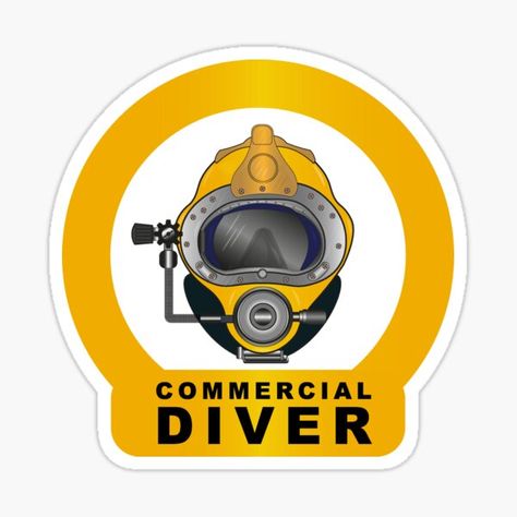 Diving Logo, Diver Art, Commercial Diver, Navy Diver, Rescue Diver, Deep Sea Diver, Diving Helmet, Helmet Stickers, Swimming Diving