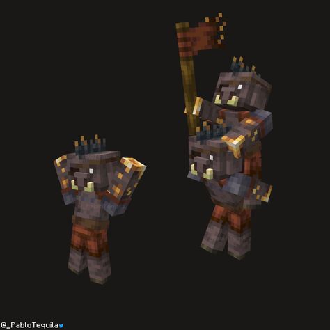 Minecraft Dungeons Fanart, Minecraft Mob Ideas, Blockbench Minecraft, Minecraft Mobs Ideas, Minecraft Artwork, Minecraft Mobs Mod, Minecraft Update, Mobs Minecraft, Mc Mods