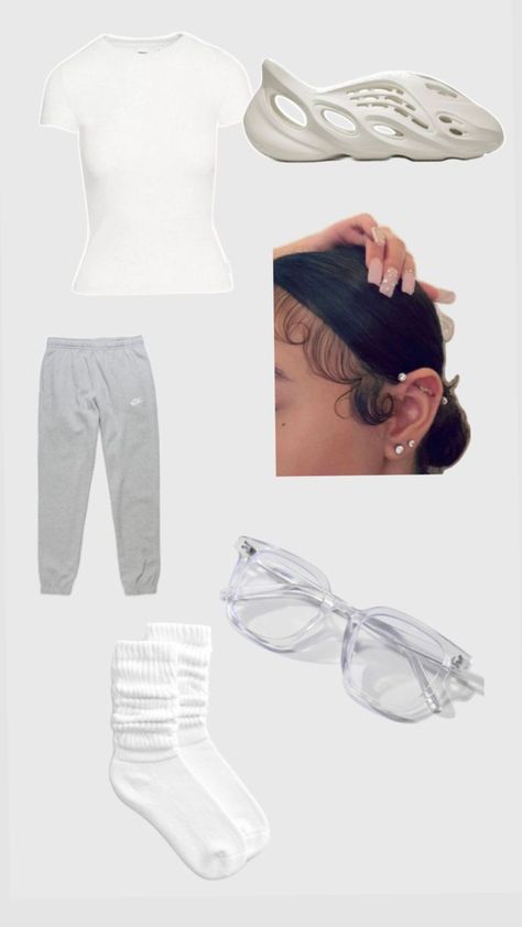 Baddie Aesthetic Outfits For School, Simple Baddie Outfits For School, Skull Fits, Simple Baddie Outfits, Cute Nike Outfits, Stylish Summer Outfits, Trendy Outfits For Teens, Outfit Inspo Casual, Cute Lazy Day Outfits