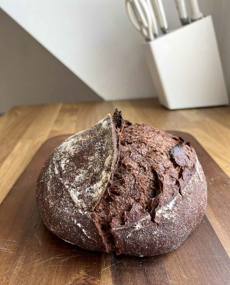 Chocolate Sourdough Bread (with Cacao) - Jesha's - Nothing's Better Than Sourdough Choc Sourdough Bread, Easy Chocolate Sourdough Bread, Sourdough Bread Chocolate, Chocolate Espresso Sourdough Bread, Double Chocolate Sourdough Bread, Sourdough Chocolate Bread, Raspberry Sourdough, Chocolate Sourdough Bread Recipe, Strawberry Sourdough