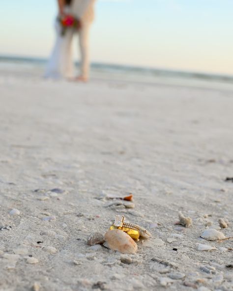 Forever has a nice ring to it. 💍✨ www.platinumbeachweddings.com #beach #wedding #love #rings His And Her Rings, Love Rings, Photo Ring, Beach Wedding Photos, Beach Engagement Photos, Beach Engagement, Photo Inspo, Wedding Photo, Beach Wedding