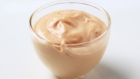 An easy homemade Russian dressing recipe for your salads, sandwiches or French fries.  I would add relish. Onion Rings Dipping Sauce, Burrito Sauce, Fish Taco Sauce, Pumpkin Dip, Dipping Sauces Recipes, Chipotle Sauce, Eat Smart, Mahi Mahi, Recipe Details