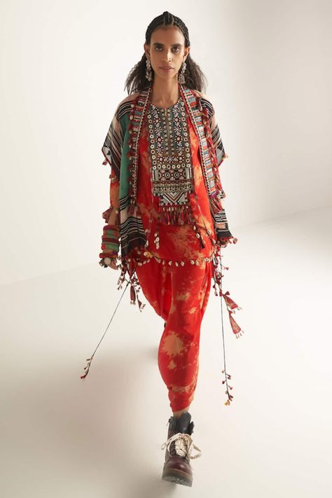 Buy Multi Color Printed Front Open Veni Jacket For Women by Aseem Kapoor Online at Aza Fashions. Aseem Kapoor, Draped Trousers, Outfit Ideaa, Balochi Embroidery, Indowestern Gowns, Dupatta Style, Short Kurta, Sharara Set, Jacket For Women