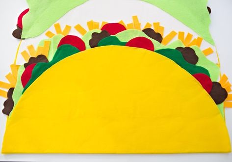 Felt Taco, Nicu Halloween, Taco Hat, Taco Costume, Sew Felt, Hello Wonderful, Halloween Sewing, Costume For Kids, Diy Hat