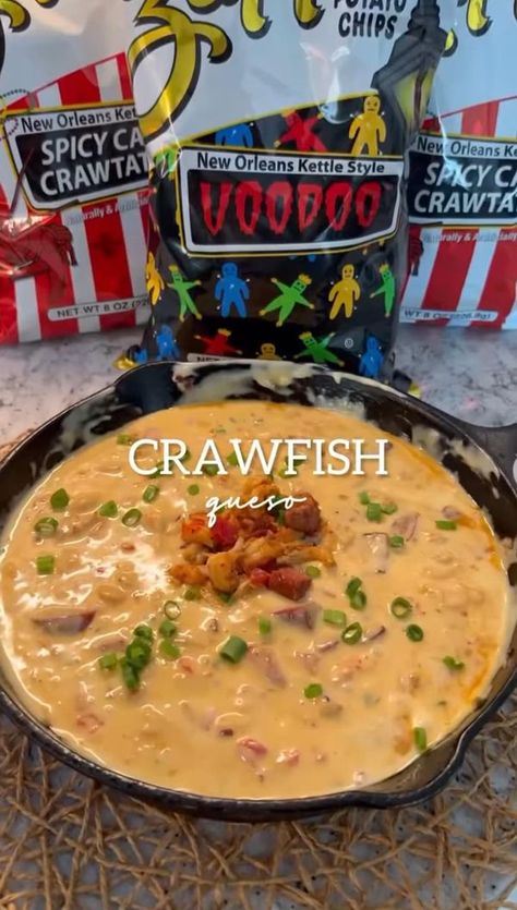 Authentic Cajun Recipes and Southern Recipes also lagniappe | Crawfish Queso 🦞  | Facebook Cajun Queso, Crawfish Queso, Pimento Dip, Cajun Desserts, Velveeta Cheese Dip, Authentic Cajun Recipes, Cajun Recipes Authentic, Pimento Cheese Dip, Louisiana Cajun