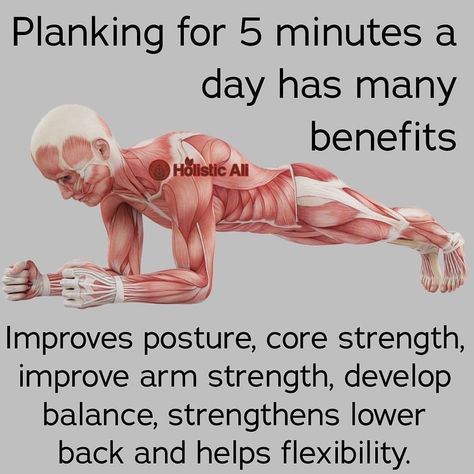 Plank Everyday, Plank Benefits, Plank Challenge, Plank Workout, Strong Body, Improve Posture, Core Strength, Core Muscles, How To Increase Energy