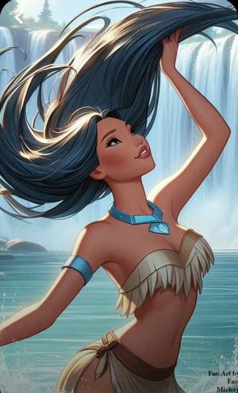 Pocahontas Illustration, Pocahontas Nails, Disney Tattoos Pocahontas, Pocahontas Art, Pocahontas Drawing, Disney Princess Pocahontas, Pocahontas Disney, Pocahontas Tattoo, Princess Pocahontas