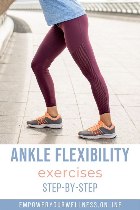 Ankle Flexibility Stretches, Ankle Stretches For Runners, Ankle Flexibility Exercise, Hip Flexibility Exercises, Stretching For Flexibility, Runners Yoga, Ankle Dorsiflexion, Ankle Rehab, Ankle Replacement