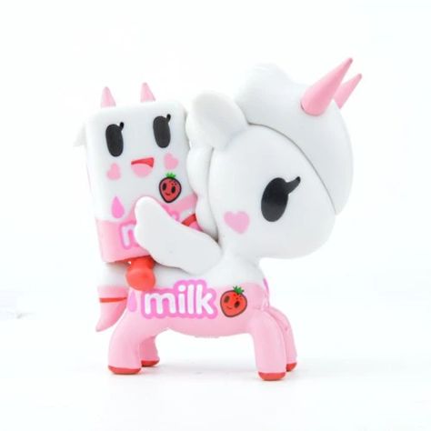 Tokidoki Unicorno & Friends - Strawberry Milk & Rosa Latte – urban TEE Tokidoki Moofia, Magic Waterfall, Toki Doki, Friends Series, Anime Figurines, Strawberry Milk, New Era Cap, Cute Toys, Blind Box