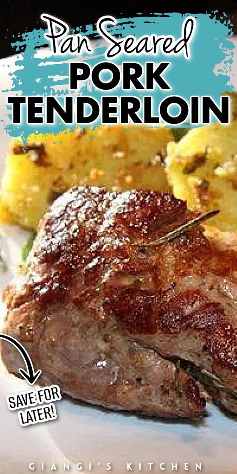 Pan-seared pork tenderloin is a simple meat dish that can be paired with any side for a filling lunch or dinner. This pork tenderloin is so easy to make and is packed with flavor. Pan-seared pork tenderloin is great for a nice meal that kids and adults will both love. If you're looking for a simple dish that features pork, then you have to try this dinner and lunch recipe! Seared Pork Tenderloin, Pan Seared Pork Tenderloin, Meat Dish, Super Easy Dinner, Filling Lunch, Lunch Recipe, Easy Pork, Global Recipes, Pan Seared