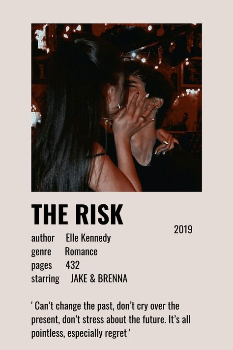 The Risk Briar U, Brenna And Jake, Book Polaroid, Best Wattpad Books, Characters Aesthetic, Fiction Books Worth Reading, Polaroid Posters, Book Poster, Book Board