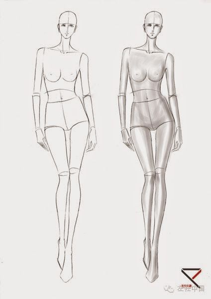 Silüet Female Form Sketch, Fashion Illustration Template, Silhouette Mode, Fashion Model Drawing, Croquis Fashion, Fashion Figure Templates, Fashion Illustration Poses, Fashion Model Sketch, Drawing Female