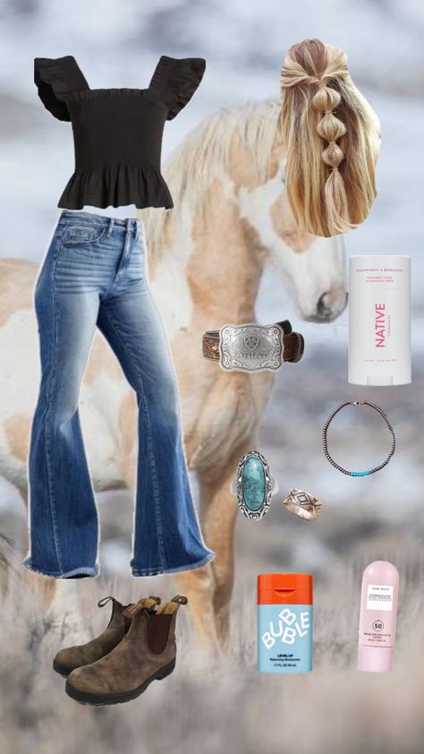 Created by hannaleab13 on Shuffles Cute Outfits Country, Hey Dudes Outfit Women, Livestock Show Outfits, Western Outfits For School, Brooklyn Nicole, Show Outfits, Cute Western Outfits, Livestock Show, Country Outfit