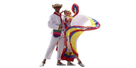 Trajes típicos de Colombia - https://www.actualidadviajes.com/trajes-tipicos-de-colombia/ Zumba Kids, Colombian Culture, Colombian Art, Ballet Folklorico, Carnival Dress, Short Blouse, Wide Skirt, Colombia South America, Culture Day