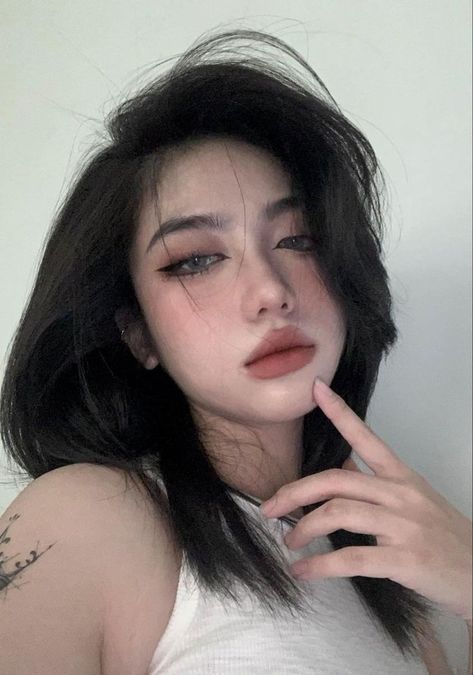 Makeup Asia, Makeup Layout, Makeup Ulzzang, Feminine Makeup, Dark Makeup Looks, Light Makeup Looks, Makeup Tip, Doll Eye Makeup, Ulzzang Makeup