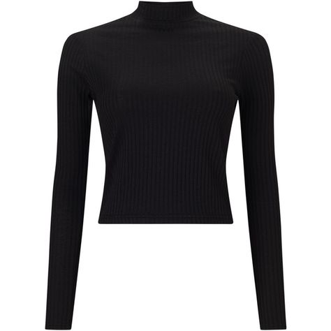 Miss Selfridge Turtle Neck Crop Top, Black ($21) ❤ liked on Polyvore featuring tops, crop top, polo neck top, long sleeve tops, cropped turtleneck and miss selfridge Turtleneck Crop Top Outfit, Black Turtle Neck Crop Top, Crop Top Outfit Ideas, Turtleneck Crop Top, Turtle Neck Shirt, Ribbed Turtleneck Top, Black Turtle Neck, Turtle Neck Crop Top, Turtleneck Shirt