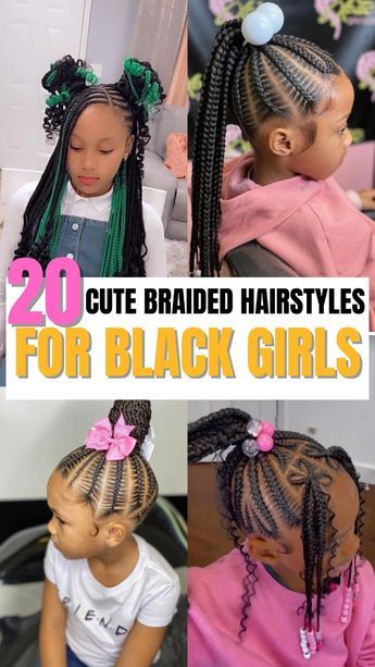 Looking for the perfect back-to-school hairstyle? Check out our list of 20 cute braided hairstyles that are sure to make your daughter stand out! School Hairstyles Braids Black, Teen Braids Hairstyles, Hairstyles For School With Braids, Quick Little Black Girls Hairstyle, Girls Braided Hairstyles Kids Black, Braided Hairstyles For Black Teens, Teen Braided Hairstyles Black, Kids Braided Hairstyles African American, Quick Braided Hairstyles For Kids