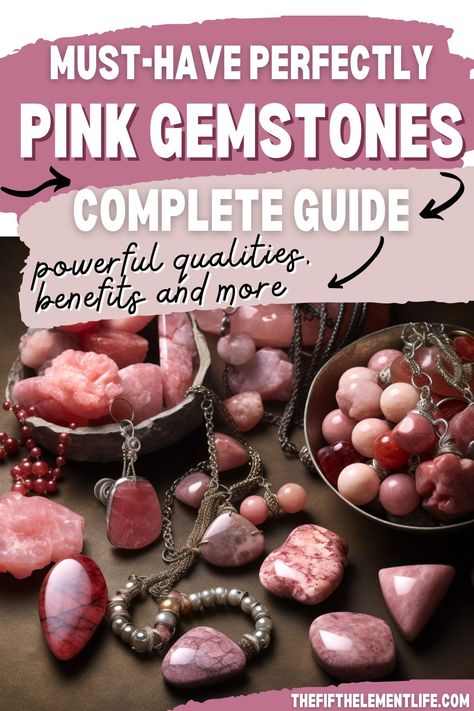 Pink Gemstones Pink Tourmaline Meaning, Tourmaline Meaning, Gemstones Chart, Chakra Healing Meditation, Lepidolite Crystals, Pink Chalcedony, Make Jewelry, Healing Meditation, Crystal Meanings