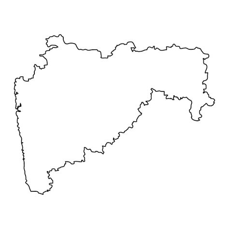 Maharashtra state map administrative div... | Premium Vector #Freepik #vector #state #maharashtra-map #territory #line-illustration Maharashtra Illustration, Maharashtra Map, Evs Project, Map Sketch, Line Diagram, Birthday Background Images, Map Outline, India Map, Maputo