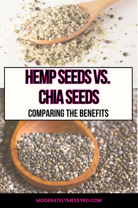 These tiny but mighty superfoods are full of so many health benefits - but for different reasons. Hemp seeds provide a high quality, vegetarian protein source while chia seeds are packed with fiber. Let's discuss their nutritional profile to figure out which of these seeds would benefit you the most. Benefits Of Hemp Seeds, High Fiber High Protein, Vegetarian Protein Sources, High Protein Meals, Vegetarian Protein, Protein Meals, Hemp Seed, Protein Sources, High Fiber