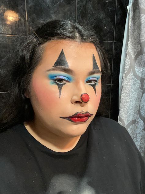 A makeup look i did for halloween Makeup Karakter, Make Up Inspo, Clown Makeup, Up Halloween, Body Painting, Face Painting, Halloween Makeup, Face Makeup, Makeup Looks