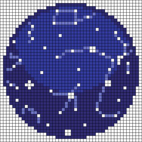 Alpha Friendship Bracelet Pattern #18609 - BraceletBook.com Planet Perler Bead Patterns, New Cross Stitch Patterns, Pixel Art Pattern Circle, Pixel Art Circle, Circle Pixel Art, Space Perler Beads, Circle Alpha Pattern, Space Perler Bead Patterns, Constellation Pixel Art