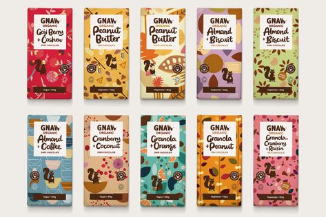 Gnaw Chocolate on Packaging of the World - Creative Package Design Gallery Chocolate Bar Design, Chocolate Logo, Chocolate Packaging Design, Package Design Inspiration, Chocolate Snacks, Chocolate Bar Wrappers, Chocolate Wrappers, Chocolate Design, Chocolate Brands