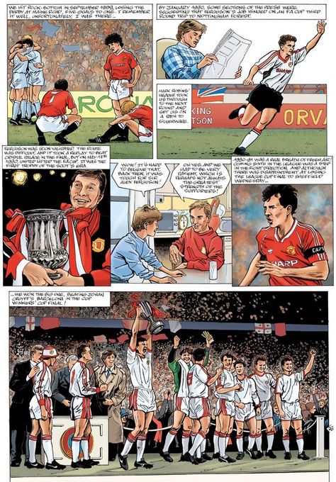 Football Comic, Sports Illustrations Art, Soccer Drawing, Manchester United Team, Art Football, Manchester United Players, Fifa Football, Football Illustration, Iconic Moments