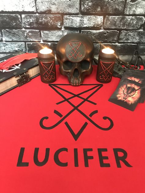 Lucifer tablecloth Witch home decor Altar tool Witchcraft supplies Sorcery от EsotericUA на Etsy Lord Lucifer, Satanic Bible, Lucifer Devil, Lucifer Sigil, Lilith Sigil, Witch Home, Witch Home Decor, Witchcraft Altar, Witchcraft Supplies