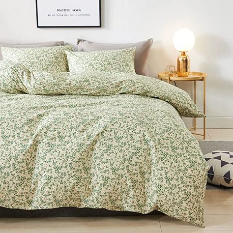 Light Green Duvet, Green Duvet Cover, Microfiber Bed Sheets, Duvet Cover King, Green Duvet, Green Duvet Covers, King Duvet Cover Sets, Floral Duvet Cover, Floral Duvet