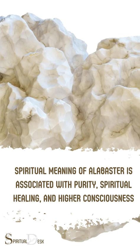 The spiritual meaning of alabaster is associated with purity, spiritual healing, and higher consciousness. Alabaster, a translucent, fine-grained white or lightly tinted mineral, has been used for centuries in various religious and spiritual practices due to its metaphysical properties and aesthetic appeal. #propertydevelopment #properties #practice Alabaster Stone Meaning, Opal Spiritual Meaning, Auralite 23 Crystal Meaning, Aegirine Crystal Meaning, White Aragonite Crystals Meaning, Alabaster Jar, Alabaster Stone, Ancient Mesopotamia, Energy Cleanse