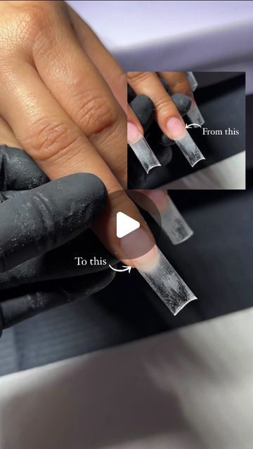 @nailsxjessica818 on Instagram: "how to fill the space underneath the tip on a curved natural nail ✍🏽 #exploremore #explorepage✨ #viral #nailsofinstagram #nailsoftheday #sfvnails #sv #818nails #longnails #exoticnails #instagramreels #reels #nailreels #reelsofinstagram #blingnails #swarvoskis #halloweennails2023 #sunvalleynailtech" How To Shape Square Nails, Nail Tutorial Videos, Nail Tutorial, Exotic Nails, January 27, Bling Nails, Nail Tutorials, Nail Tech, How To Do Nails