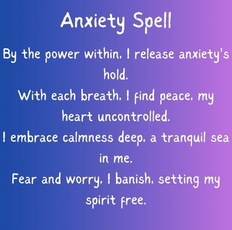 Peace Of Mind Spell, Spells For Happiness And Peace, Self Control Spell, Spell To Heal Someone Else, Anti Depressant Spell, Spell To Silence Someone, Spells That Actually Work No Ingredients, Spell To Make Someone Feel Guilty, Spell To Remove Someone From Your Life