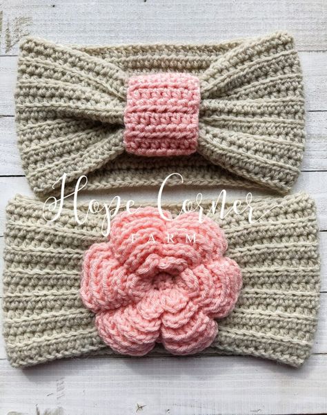 Crocheted Headbands, Crochet Ear Warmer Pattern, Crochet Hairband, Crochet Headband Pattern Free, Baby Headbands Crochet, Crochet Headband Pattern, Crochet Hair Accessories, Crochet Ear Warmer, Cap Patterns