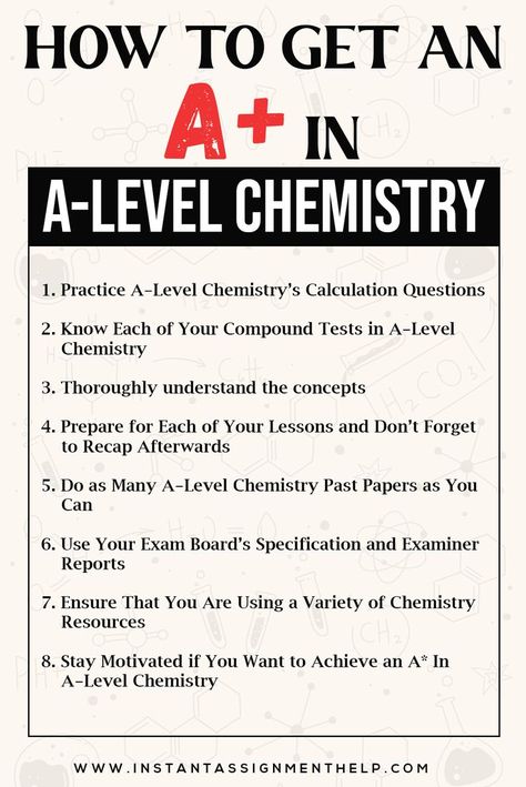 Tips to Get an A* in A-Level Chemistry | Chemistry tips As Level Chemistry, How To Understand Chemistry, Physical Chemistry Aesthetic, A Grade Aesthetic, Chemistry Study Tips, Chemistry Motivation, A Level Chemistry Notes, Chemistry Tips, Chemistry A Level