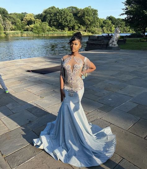 Icy Blue Prom Dress, Prom Dresses Light Blue, Baby Blue Prom Dress, Cinderella Prom, Custom Prom Dresses, Baby Blue Prom Dresses, Gray Wigs, Dresses Light Blue, Prom Dress Black