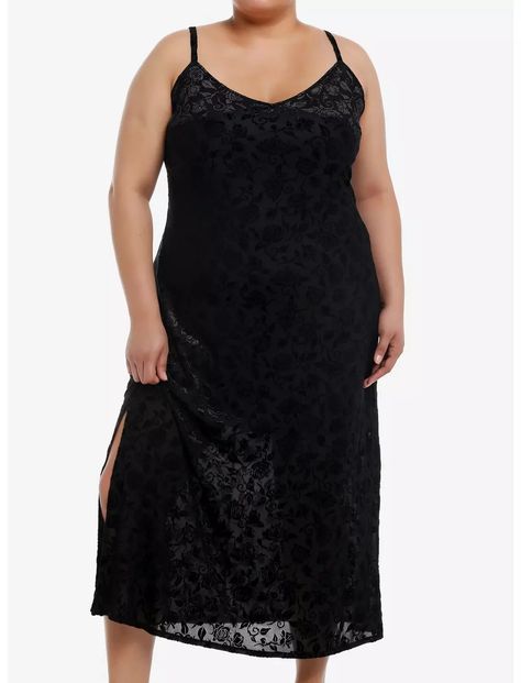 Cosmic Aura Rose Mesh Midaxi Cami Dress Plus Size Cosmic Aura, Mesh Top Layering, Detailed Black Dress, Christmas Dress Up, Plus Size Hot, Plus Size Black Dresses, Plus Size Looks, Midaxi Dress, Plus Dresses