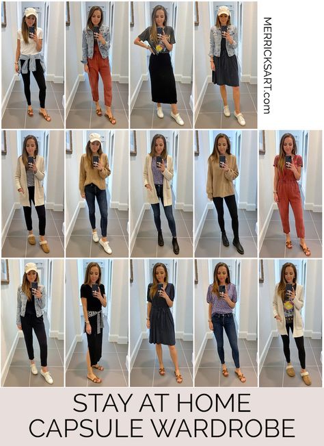 Stay At Home Mom Capsule Wardrobe, Sahm Outfits, Mom Wardrobe Essentials, Plus Size Capsule Wardrobe, Minimalist Wardrobe Capsule, Ultimate Capsule Wardrobe, Capsule Wardrobe Casual, Capsule Wardrobe Women, Spring Summer Capsule Wardrobe