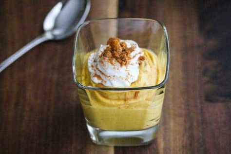 Pumpkin Coconut Turmeric Mousse - An Anti-Inflammatory Treat Popular Cheesecake Recipes, Whipped Pumpkin, No Bake Pumpkin, No Bake Pumpkin Cheesecake, Pumpkin Pie Cheesecake, Pumpkin Cheesecake Recipes, Pie Cheesecake, Pumpkin Cream, Pumpkin Dessert