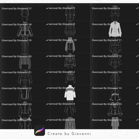 35 Procreate Overcoat Stamp Brush, Procreate Tops Stamps. Shirts Stamps, Jacket, Women Clothes, Fashion Design, Procreate Clothes Brushes https://etsy.me/3z5HD1M #bathroom #procreatebrushset #procreatebrushes #fashion #fashionbrush #glamour #overdresscouture #clothingc Procreate Clothes, T Shirt Tutorial, Anime Landscape, Brush Procreate, Best Procreate Brushes, Procreate Ipad Tutorials, Drawing Stars, Ipad Tutorials, Illustrator Brushes