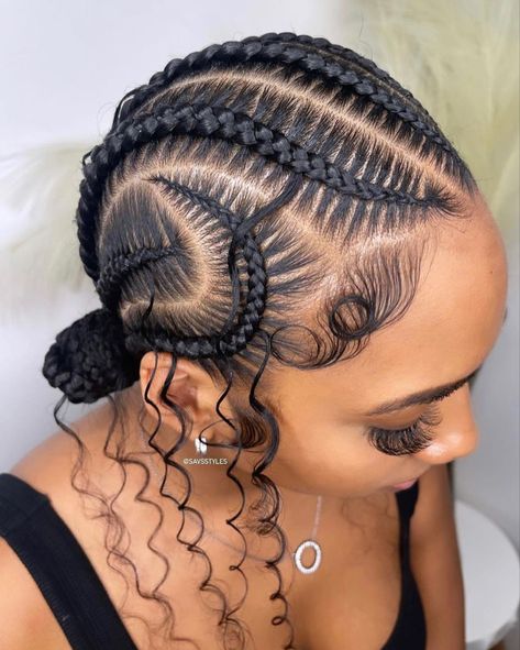 Quick And Simple Hairstyles, Curly Hairstyle Ideas, Feedin Braids, Cornrows Natural Hair, Feed In Braids Hairstyles, Quick Natural Hair Styles, Simple Hairstyles, Braided Cornrow Hairstyles, Stitch Braids